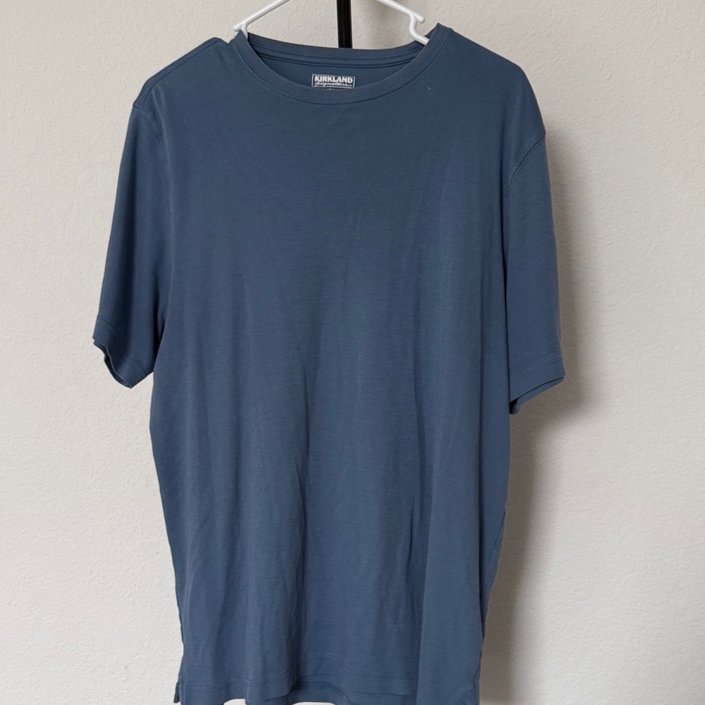 Kirkland Signature Men's Deep Blue Short Sleeve Tee
